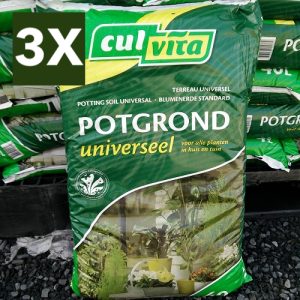 3x 40 liter Potgrond